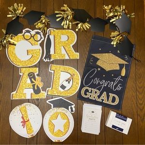 Lot of Graduation Party Items
